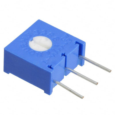 3386S-1-501 by Bourns Inc. - TRIMMER 500 OHM 0.5W PC PIN SIDE