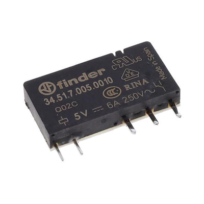 34.51.7.005.0010 by Finder Relays, Inc. - RELAY GEN PURPOSE SPDT 6A 5V