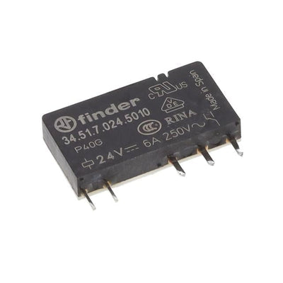 34.51.7.024.5010 by Finder Relays, Inc. - RELAY GEN PURPOSE SPDT 6A 24V