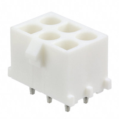 350827-2 by TE Connectivity AMP Connectors - CONNECTOR HDR 6POS 0.25 GOLD PCB
