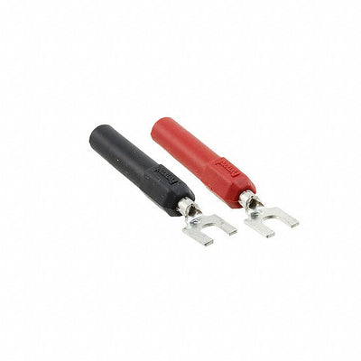 3744A-02 by Pomona Electronics - ADAPT SPADE LUG TO BAN JCK BLK/R