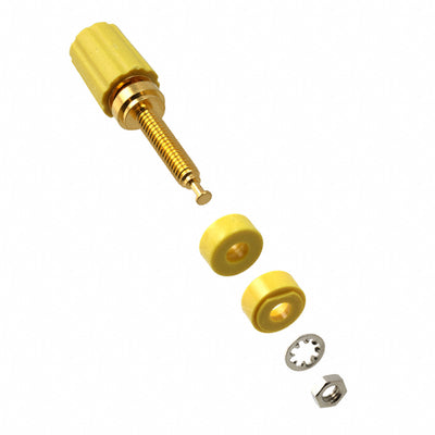 3750-4 by Pomona Electronics - CONNECTOR BIND POST KNURLED YELLOW