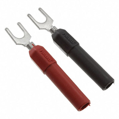 3777A-02 by Pomona Electronics - ADAPT SPADE LUG TO BAN JCK BLK/R