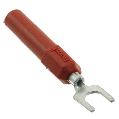 3777A-2 by Pomona Electronics - ADAPT SPADE LUG TO BAN JACK RED