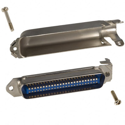 112-050-103L021 by NorComp Inc. - CONNECTOR SCSI PLUG 50P R/A SLDR CUP