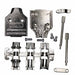 952-009-030R121 by NorComp Inc. - CONNECTOR BACKSHELL 9POS 180DEG SHLD