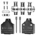 952-015-030R121 by NorComp Inc. - CONNECTOR BACKSHELL 15POS 180DEG SHLD