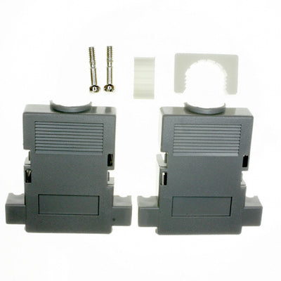 956-015-010R031 by NorComp Inc. - CONNECTOR BACKSHELL 15POS 180DEG GRAY