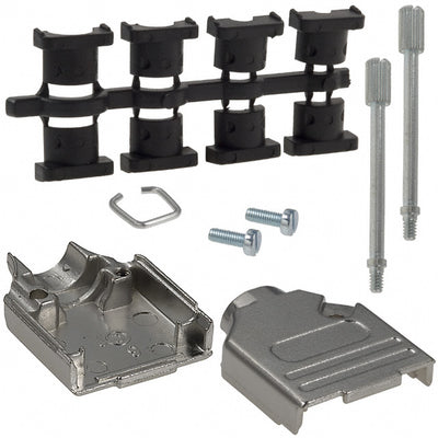 970-009-030R121 by NorComp Inc. - CONNECTOR BACKSHELL 9POS 180DEG SHLD
