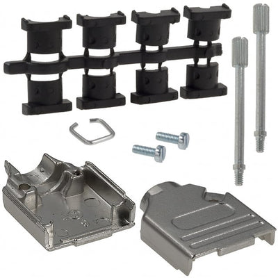 970-009-030-121 by NorComp Inc. - CONNECTOR BACKSHELL 9POS 180DEG SHLD