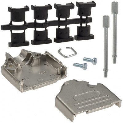 970-015-030R121 by NorComp Inc. - CONNECTOR BACKSHELL 15POS 180DEG SHLD
