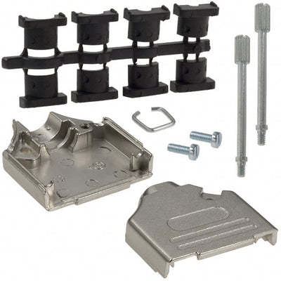 970-015-030-121 by NorComp Inc. - CONNECTOR BACKSHELL 15POS 180DEG SHLD