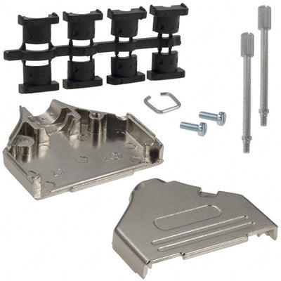 970-025-030-121 by NorComp Inc. - CONNECTOR BACKSHELL 25POS 180DEG SHLD