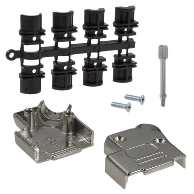 971-009-030R121 by NorComp Inc. - CONNECTOR BACKSHELL 9P 45DEG SHLD SLV