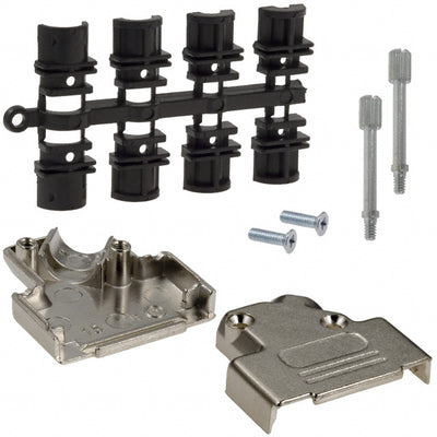 971-015-030-121 by NorComp Inc. - CONNECTOR BACKSHELL 15POS 45DEG SHLD
