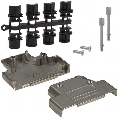 971-025-030-121 by NorComp Inc. - CONNECTOR BACKSHELL 25POS 45DEG SHLD