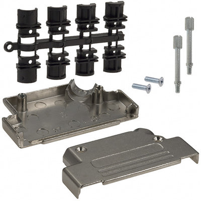 971-037-030-121 by NorComp Inc. - CONNECTOR BACKSHELL 37POS 45DEG SHLD