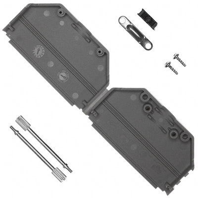 972-037-01SR031 by NorComp Inc. - CONNECTOR BACKSHELL 37POS 180DEG GRAY