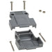 976-015-010-031 by NorComp Inc. - CONNECTOR BACKSHELL 15POS 180DEG GRAY
