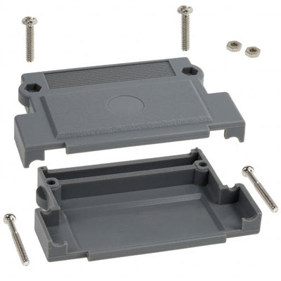 976-037-010R031 by NorComp Inc. - CONNECTOR BACKSHELL 37POS 180DEG GRAY