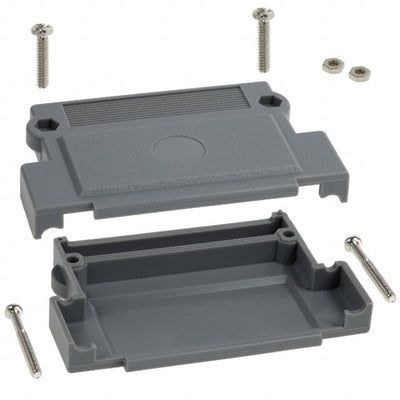 976-037-010-031 by NorComp Inc. - CONNECTOR BACKSHELL 37POS 180DEG GRAY