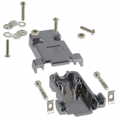 977-009-020-121 by NorComp Inc. - CONNECTOR BACKSHELL 9POS 180DEG SHLD