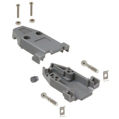 978-009-010R031 by NorComp Inc. - CONNECTOR BACKSHELL 9POS 180DEG GRAY