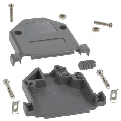 978-025-010-031 by NorComp Inc. - CONNECTOR BACKSHELL 25POS 180DEG GRAY