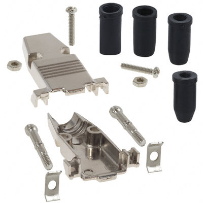 979-009-030-121 by NorComp Inc. - CONNECTOR BACKSHELL 9POS 180DEG SHLD
