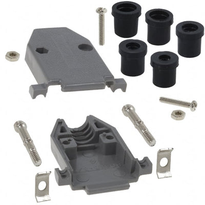 979-015-010R031 by NorComp Inc. - CONNECTOR BACKSHELL 15POS 180DEG GRAY