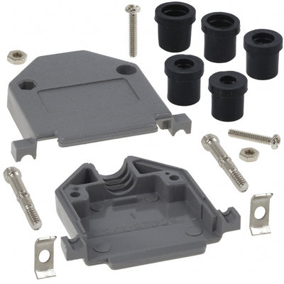979-025-010R031 by NorComp Inc. - CONNECTOR BACKSHELL 25POS 180DEG GRAY