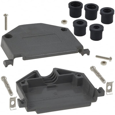 979-050-010R031 by NorComp Inc. - CONNECTOR BACKSHELL 50POS 180DEG GRAY