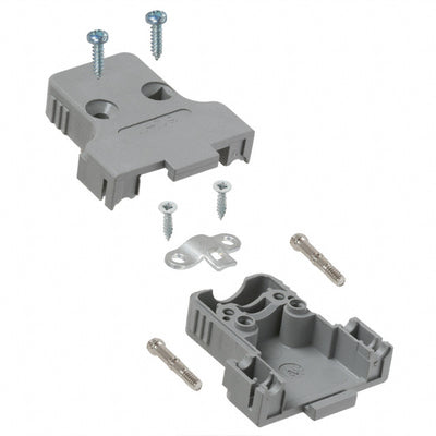 982-009-010R031 by NorComp Inc. - CONNECTOR BACKSHELL 9POS 180DEG GRAY