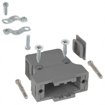982-015-010-031 by NorComp Inc. - CONNECTOR BACKSHELL 15P 90/180DEG GRY
