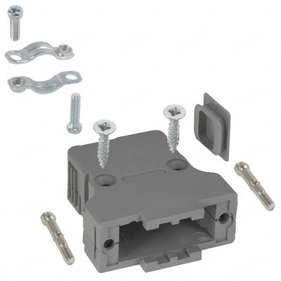 982-015-010R031 by NorComp Inc. - CONNECTOR BACKSHELL 15P 90/180DEG GRY