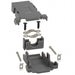 983-015-010R031 by NorComp Inc. - CONNECTOR BACKSHELL 15POS 180DEG GRAY