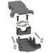 983-015-010-031 by NorComp Inc. - CONNECTOR BACKSHELL 15POS 180DEG GRAY
