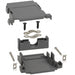 983-025-010-031 by NorComp Inc. - CONNECTOR BACKSHELL 25POS 180DEG GRAY