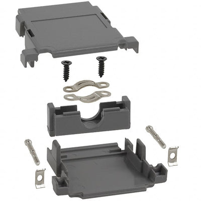 983-025-010R031 by NorComp Inc. - CONNECTOR BACKSHELL 25POS 180DEG GRAY