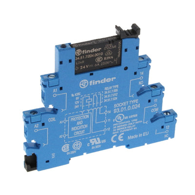 38.51.0.024.0060 by Finder Relays, Inc. - RELAY GEN PURPOSE SPDT 6A 24V