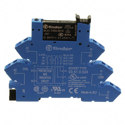 38.61.0.024.0060 by Finder Relays, Inc. - RELAY GEN PURPOSE SPDT 6A 24V