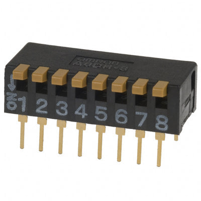 A6DR-8100 by Omron Electronics Inc-EMC Div - SWITCH PIANO DIP SPST 30MA 30V