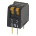A6ER-2101 by Omron Electronics Inc-EMC Div - SWITCH PIANO DIP SPST 25MA 24V