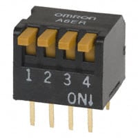 A6ER-3104 by Omron Electronics Inc-EMC Div - SWITCH PIANO DIP SPST 25MA 24V