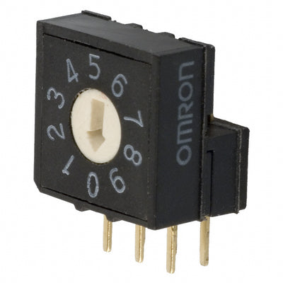 A6RV-102RF by Omron Electronics Inc-EMC Div - SWITCH ROTARY DIP BCD 25MA 24V