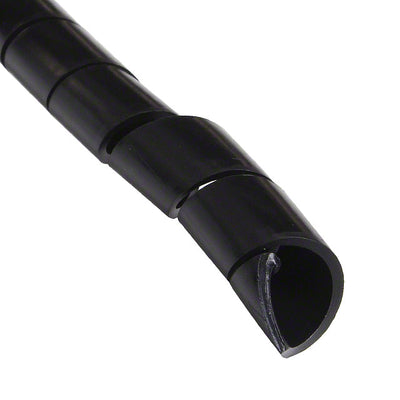 3NFP0C by HellermannTyton - SPIRAL WRAP 1/2"" X 100' BLACK