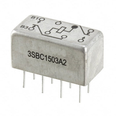 3SBC1503A2 by TE Connectivity Aerospace, Defense and Marine - RELAY GEN PURPOS DPDT 2A 26.5VDC