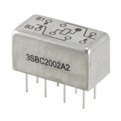 3SBC2002A2 by TE Connectivity Aerospace, Defense and Marine - RELAY GEN PURPOS DPDT 2A 26.5VDC