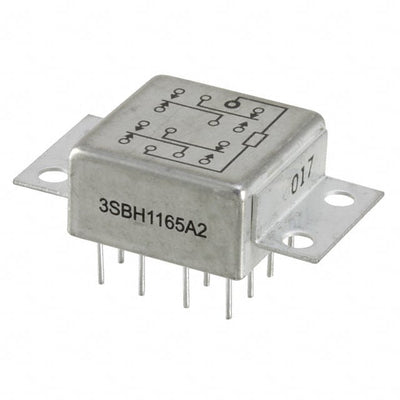3SBH1165A2 by TE Connectivity Aerospace, Defense and Marine - RELAY GEN PURPOS 4PDT 2A 26.5VDC