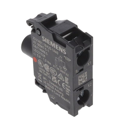 3SU14011BH201AA0 by Siemens - LED MODULE, RED,24-240VAC,SCREW
